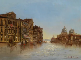 Motivo de Veneza com vista para Santa Maria della Salute